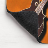 オレンジ-マウスパッドで交差するマンドリン マウスパッド (コーナー)