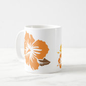 オレンジ・マグの「叙事詩的ハイビスカス」 コーヒーマグカップ (正面左)