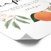 オレンジ・マークのベビーおむつ看板 ポスター (角)