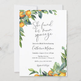 オレンジ メイン スクイーズ シャワー 招待状