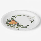 オレンジ メイン スクイーズ ペーパー プレート (アングル)