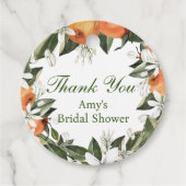 オレンジ メイン スクイーズ ラウンド フェイバー タグ (正面)