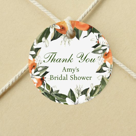 オレンジ メイン スクイーズ ラウンド フェイバー タグ