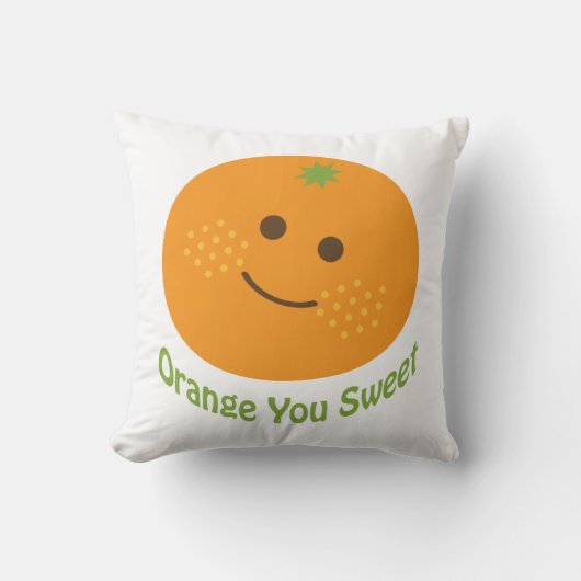 オレンジ・ユー・スウィート クッション (正面)