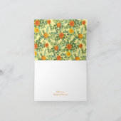 オレンジ&ライトイエロー牡丹&バラありがとう サンキューカード (内部)