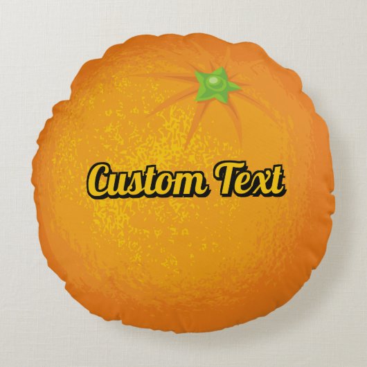 オレンジ ラウンドクッション (正面)