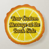 オレンジ ラウンドクッション (裏面)