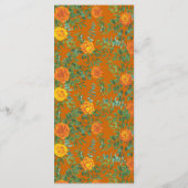 オレンジ&ラスト秋牡丹&バラ結婚ズメニュー メニュー (裏面)