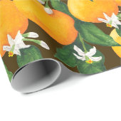 オレンジ ラッピングペーパー (ロールコーナー)