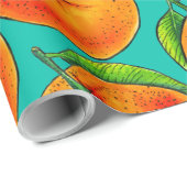 オレンジ ラッピングペーパー (ロールコーナー)