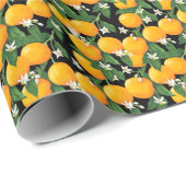 オレンジ ラッピングペーパー (ロールコーナー)