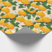 オレンジ ラッピングペーパー (角)