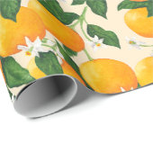 オレンジ ラッピングペーパー (ロールコーナー)