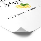 オレンジ ラブ は スイート サイン 8x10" (角)