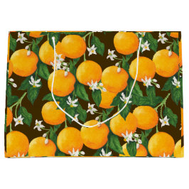 オレンジ ラージペーパーバッグ