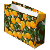 オレンジ ラージペーパーバッグ (正面アングル)