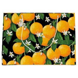 オレンジ ラージペーパーバッグ