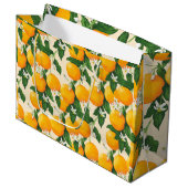 オレンジ ラージペーパーバッグ (正面アングル)