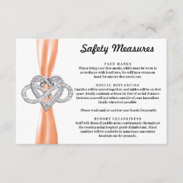 オレンジ リボン インフィニティ ハート 安全対策 エンクロージャーカード