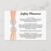 オレンジ リボン ダイヤモンド インフィニティ セーフティ対策 エンクロージャーカード (正面)