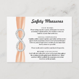 オレンジ リボン ダイヤモンド インフィニティ セーフティ対策 エンクロージャーカード