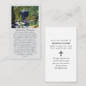 オレンジ・レッドの心からの哀悼の意 名刺 (正面/裏面)