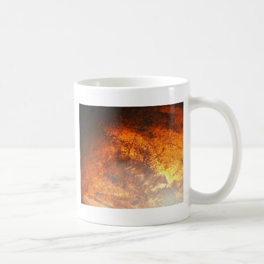 オレンジ&レッドジャンクヤードヴィンテージトラック コーヒーマグカップ (右)