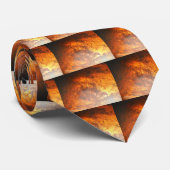 オレンジ&レッドジャンクヤードヴィンテージトラック ネクタイ (ロール)