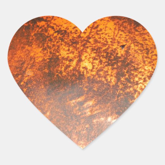 オレンジ&レッドジャンクヤードヴィンテージトラック ハートシール (正面)