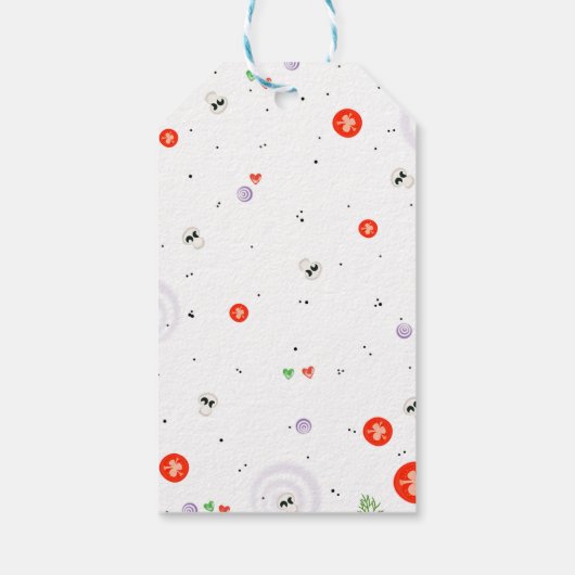 オレンジ&レッドピザギフトラベル ギフトタグ (裏面)