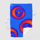 オレンジ レッド ブルー ゴルフタオル (インサイチュ)