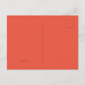 オレンジ レッド #EC553E, ペール カッパー 案内ポストカード (裏面)