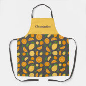 オレンジ&レモンパターン エプロン (正面)