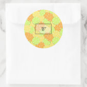 オレンジ・レモンライム柑橘類 ラウンドシール (バッグ)