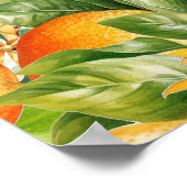 オレンジ・レモン柑橘類のカードとギフトサイン ポスター (角)