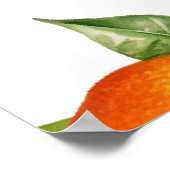 オレンジ・レモン柑橘類のカードとギフトサイン ポスター (角)