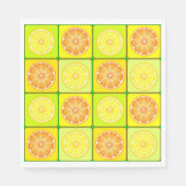 オレンジ&レモン紙ナプキンス スタンダードランチョンナプキン (正面)