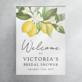 オレンジ・レモン ウェディングシャワー 歓迎の看板 ポスター
