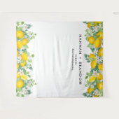 オレンジ レモン ウェディング フォトブース バナー タペストリー (正面(横))