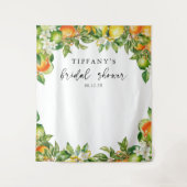 オレンジ・レモン・シトラス ブライダルシャワー タペストリー (正面)