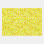 オレンジ、レモン、ライムスライス ラッピングペーパーシート (正面2)