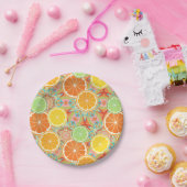 オレンジ、レモン、ライム ペーパープレート (パーティー)