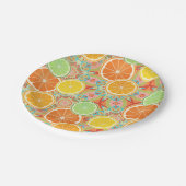 オレンジ、レモン、ライム ペーパープレート (アングル)