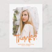 オレンジ |写真名門私立校風のの卒業式 ポストカード (正面)