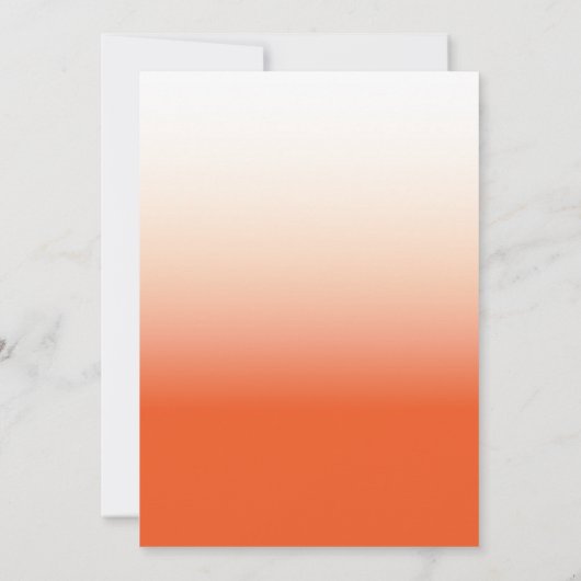 オレンジ |卒業写真グラード大学院パーティー 招待状 (裏面)