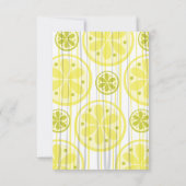 オレンジ 受付カード 招待状 (裏面)