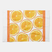 オレンジ-台所タオル キッチンタオル (横)