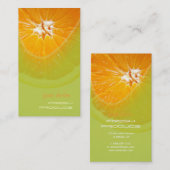 オレンジ、名刺を作って 名刺 (正面/裏面)