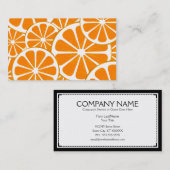 オレンジ 名刺 (正面/裏面)