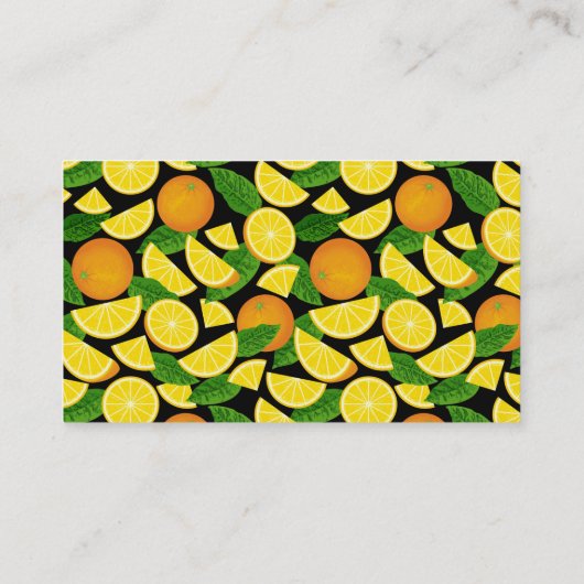 オレンジ 名刺 (裏面)